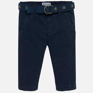 Kalhoty zateplené s páskem tmavě modré BABY Mayoral velikost: 92 (24 měsíců)