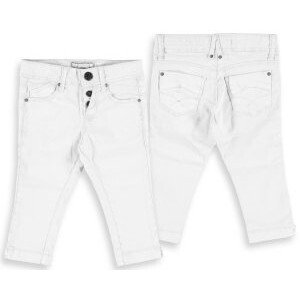 Kalhoty 7/8 plátěné bílé MINI Mayoral velikost: 128