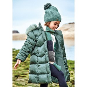 Zimní kabát prošívaný s kožešinou zelený MINI Mayoral velikost: 98