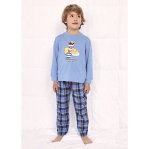 Pyžamo s dlouhým rukávem BREAKFAST modré MINI Mayoral velikost: 116