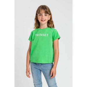 Tričko s krátkým rukávem basic zelené Twinset Girl velikost: 10