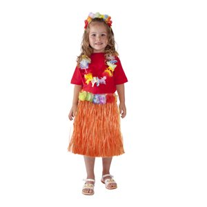 RAPPA Sukně Havaj dětská 45 cm oranžová