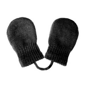 Dětské zimní rukavičky New Baby Varianta: se šňůrkou černé - černá/56 (0-3m)