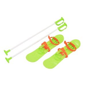 Dětské lyže s vázáním a holemi Baby Mix Varianta: BIG FOOT 42 cm - zelená
