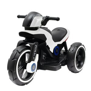 Dětská elektrická motorka Baby Mix POLICE Varianta: bílá