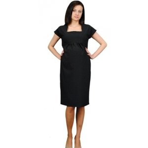 Be MaaMaa Těhotenské šaty ELA - černá Velikosti těh. moda: XL (42)