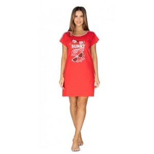 Regina Dámská noční košile Sunny day night, červená Velikosti těh. moda: XL (42)