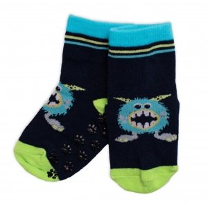 BN Dětské ponožky s ABS Příšerky - granát Velikost koj. oblečení: 19-22