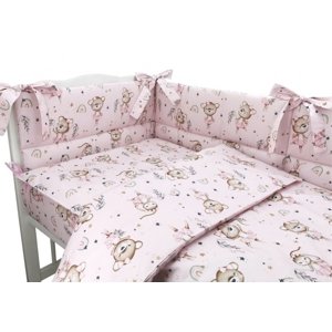 Miminu Mantinel s povlečením, 3D, bavlna, Little Balerina - růžová, 120x90 cm Velikost povlečení: 120x90