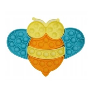 Pop It - Praskající bubliny, silikonová, antistresová spol. hra, Puzzle včelka