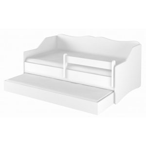NELLYS Dětská postel s výsuvnou přistýlkou 160 x 80 cm - bílá Rozměry: 160x80