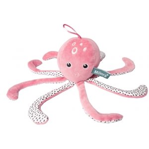 Hencz Toys Edukační hračka šustík Chobotnice - velvet  růžová