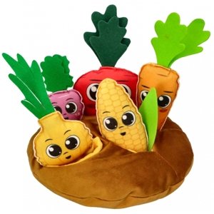 Hencz Toys Edukační vzdělávací plyšová hračka -Zeleninová zahrádka