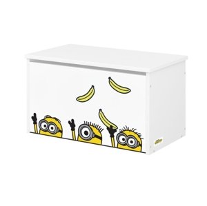 NELLYS Box na hračky do pokojíčku pro děti - Mimoni / banán