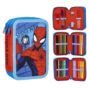 bHome Školní penál třípatrový s náplní Neporazitelný Spiderman
