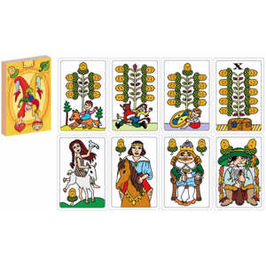AKIM Hra karetní Pohádky karty hrací jednohlavé v krabičce 32ks