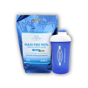 Fit Sport Nutrition Maxi Pro 90% 2500g + šejkr Varianta: Fitsport-vanilka