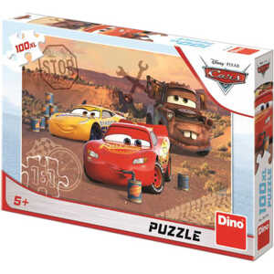 DINO Puzzle 100 dílků XL Piknik Auta (Cars) 47x33cm skládačka