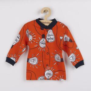 Kojenecký bavlněný kabátek New Baby skvělý nápad Varianta: oranžová/80 (9-12m)