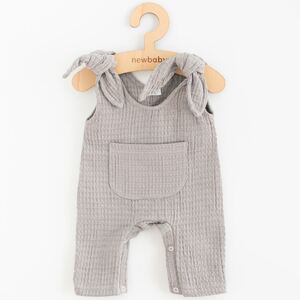 Kojenecké mušelínové lacláčky New Baby Comfort clothes Varianta: šedá/56 (0-3m)