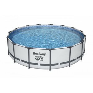 Dudlu Nadzemní bazén kulatý Steel Pro MAX, kartušová filtrace, schůdky, plachta, průměr 4,57m, výška 1,07m