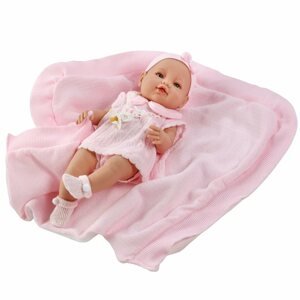 Luxusní dětská panenka-miminko Berbesa Ema 39cm - růžová