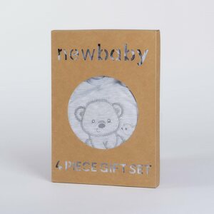 Kojenecká soupravička do porodnice New Baby Sweet Bear Varianta: šedá/50