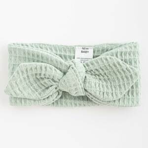 Kojenecká mušelínová čelenka New Baby Comfort clothes šalvějová - zelená/univerzální