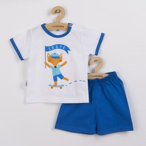 Kojenecká souprava tričko a kraťásky New Baby Liška Varianta: modrá/62 (3-6m)