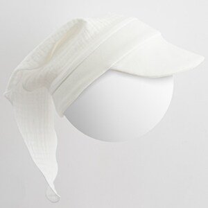 Letní holčičí mušelínový šátek s kšiltem New Baby Elizabeth Varianta: bílá/62 (3-6m)