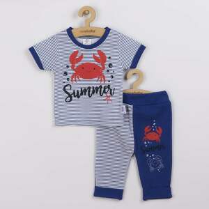 Kojenecké tričko s krátkým rukávem a tepláčky New Baby Summer Varianta: modrá/62 (3-6m)