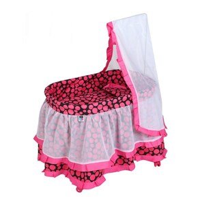 Košík pro panenky PlayTo Nikolka - růžová Varianta: růžová