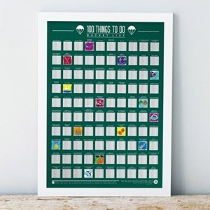 Lamps Stírací plakát 100 věcí co v životě stihnout - Bucket list