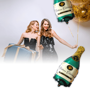 Dudlu Fóliový balónek - zelené šampaňské