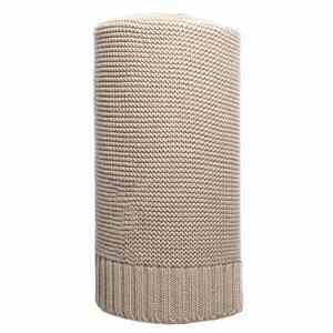 Bambusová pletená deka NEW BABY 100x80 cm Varianta: béžová