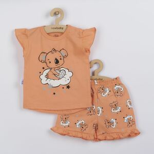 Dětské letní pyžamko New Baby Dream lososové - dle Varianta: obrázku/80 (9-12m)