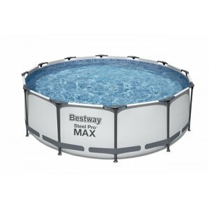 Dudlu Nadzemní bazén kulatý Steel Pro MAX, kartušová filtrace, schůdky, průměr 3,66m, výška 1m