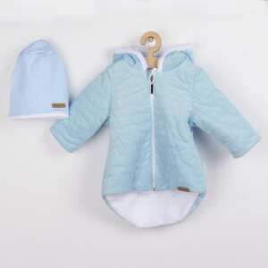 Zimní kojenecký kabátek s čepičkou Nicol Kids Winter Varianta: modrá/56 (0-3m)