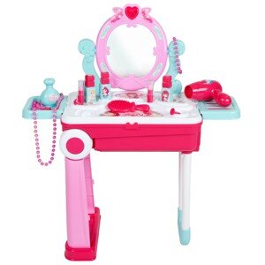 Dětský toaletní stolek v kufříku 2v1 Baby Mix - růžová Varianta: základní