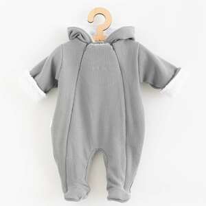 Zimní kojenecká kombinéza s kapucí New Baby Frosty Varianta: grey - šedá/80 (9-12m)