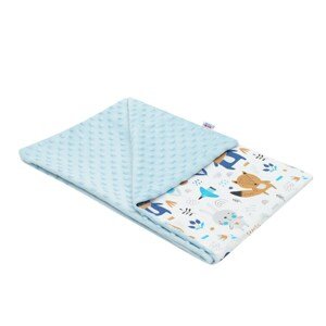 Dětská deka z Minky New Baby Varianta: Medvídci 80x102 cm - modrá