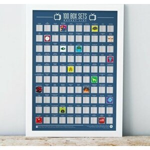 Lamps Stírací plakát 100 televizních sérií - Bucket list