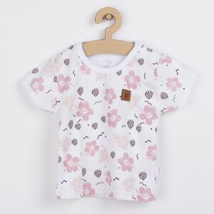 Kojenecké tričko s krátkým rukávem Koala Flowers Varianta: růžová/62 (3-6m)