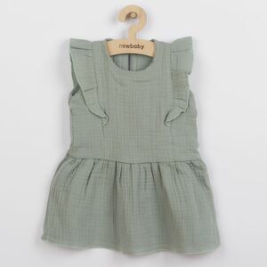 Kojenecké mušelínové šaty New Baby Summer Nature Collection Varianta: mátové - zelená/62 (3-6m)