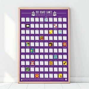 Dudlu Stírací plakát - 100 nejlepších stolních her