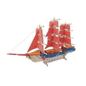 Woodcraft construction kit Woodcraft Dřevěné 3D puzzle Evropská plachetnice