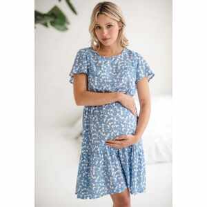 Těhotenské a kojící šaty Lovely Dress milk & love Varianta: modrá/s