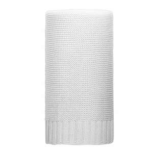 Bambusová pletená deka NEW BABY 100x80 cm Varianta: bílá