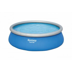 Dudlu Nadzemní bazén kruhový Fast Set, kartušová filtrace, schůdky, plachta, průměr 4,57m, výška 1,22m