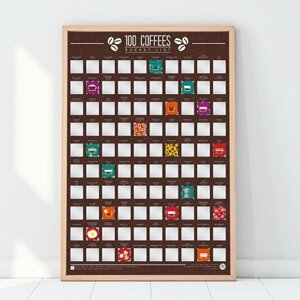 Lamps Stírací plakát - 100 nejlepších káv